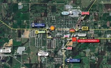 700 E Third St, Gentry, AR - Vue aérienne vue de carte