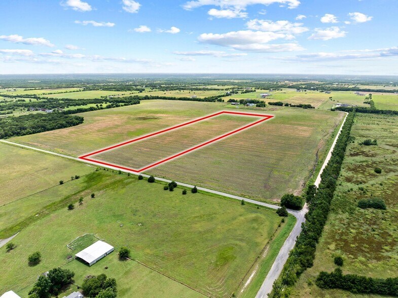14.162 Acres Bucksnort Road, Van Alstyne, TX à vendre - Aérien – Image 3 sur 4