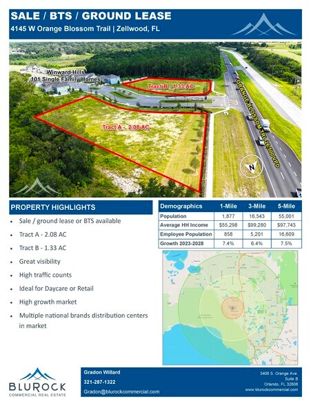 4145 W Orange Blossom Trl, Apopka, FL à louer - Photo de l’immeuble – Image 1 sur 6