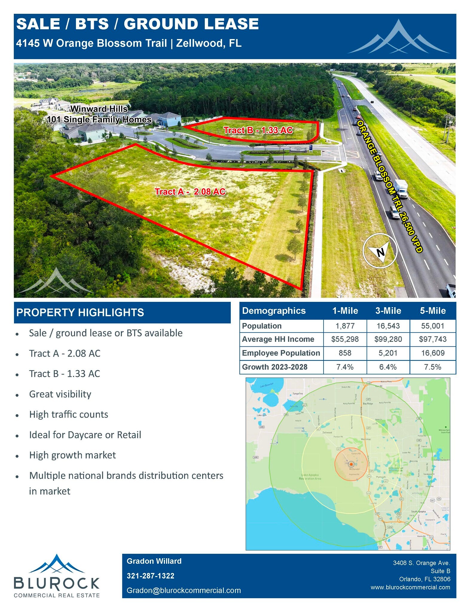 4145 W Orange Blossom Trl, Apopka, FL à louer Photo de l’immeuble– Image 1 sur 7