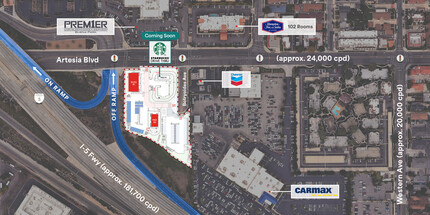 6050 Artesia Blvd, Buena Park, CA - VUE AÉRIENNE  vue de carte