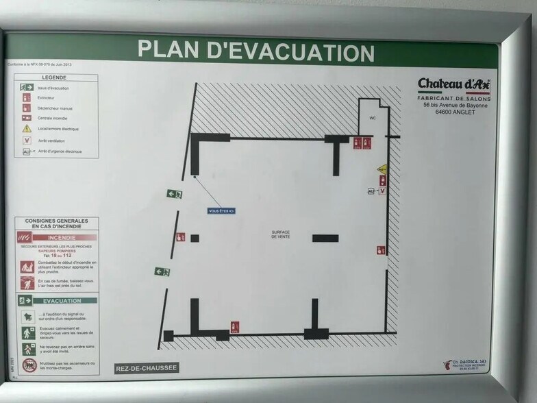 Local commercial dans Anglet à louer - Plan d’étage – Image 2 sur 2