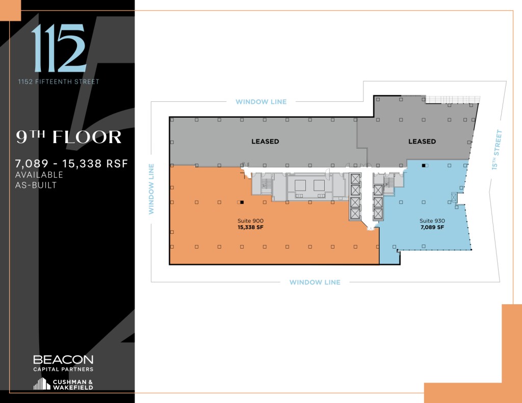 1152 15th St NW, Washington, DC à louer Plan d’étage– Image 1 sur 1