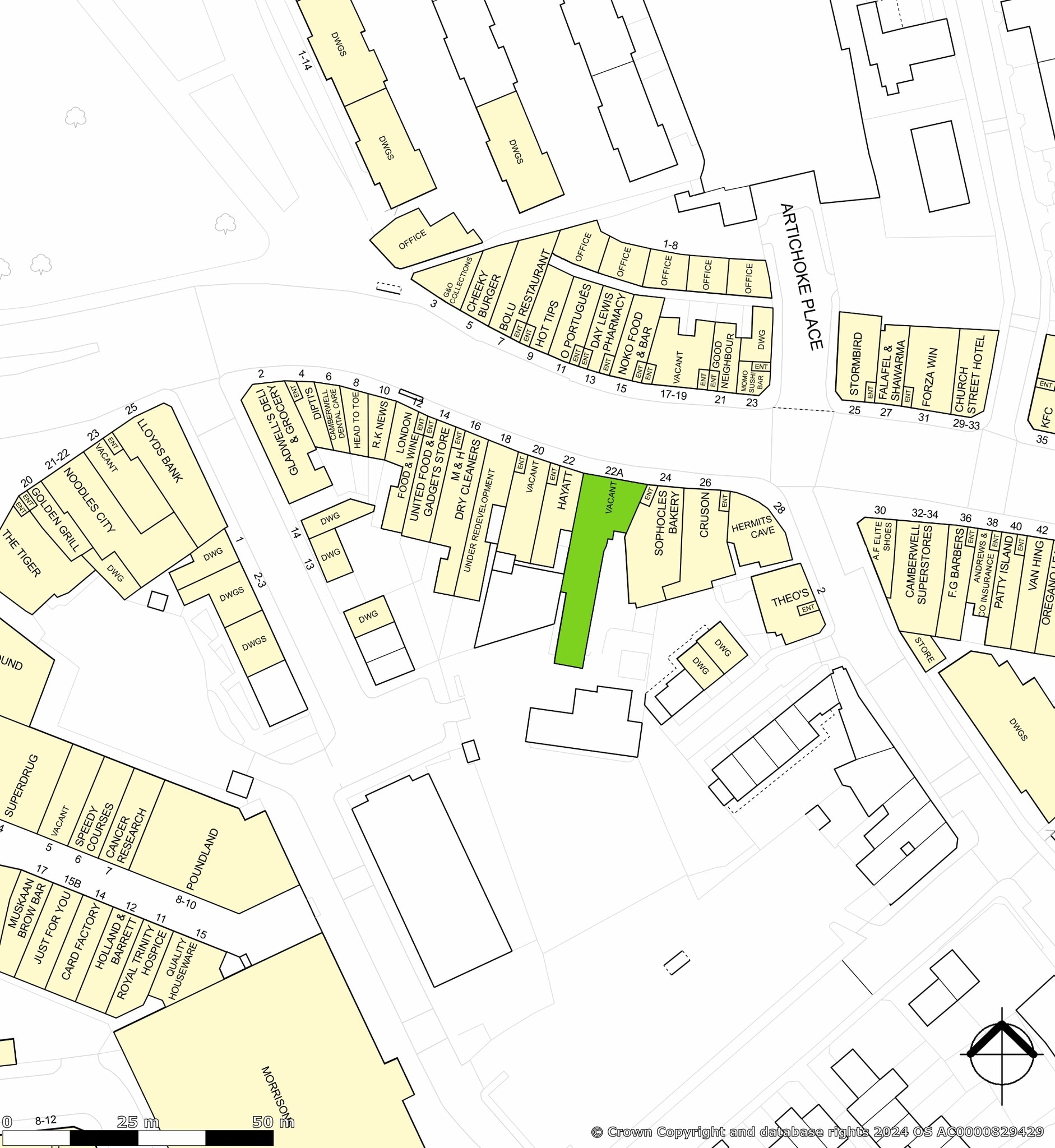 22A Camberwell Church St, Londres à louer Plan de site– Image 1 sur 1
