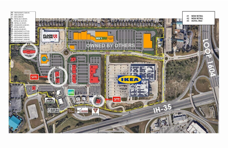3200 IKEA-RBFCU Pky, Live Oak, TX à louer - Plan de site – Image 1 sur 1