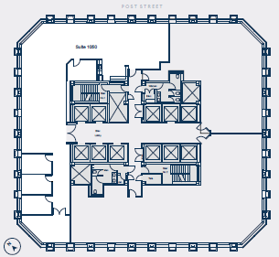 1 Post St, San Francisco, CA à louer Plan d’étage– Image 1 sur 1