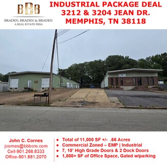 Plus de détails pour 3212 Jean Dr, Memphis, TN - Industriel/Logistique à vendre