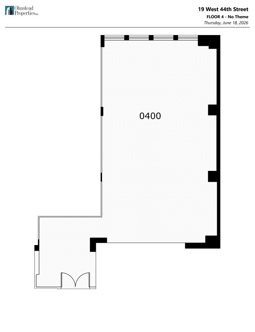 19 W 44th St, New York, NY à louer Plan d’étage– Image 1 sur 1