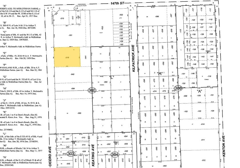 14753 Cicero Ave, Midlothian, IL à vendre - Plan cadastral – Image 2 sur 2