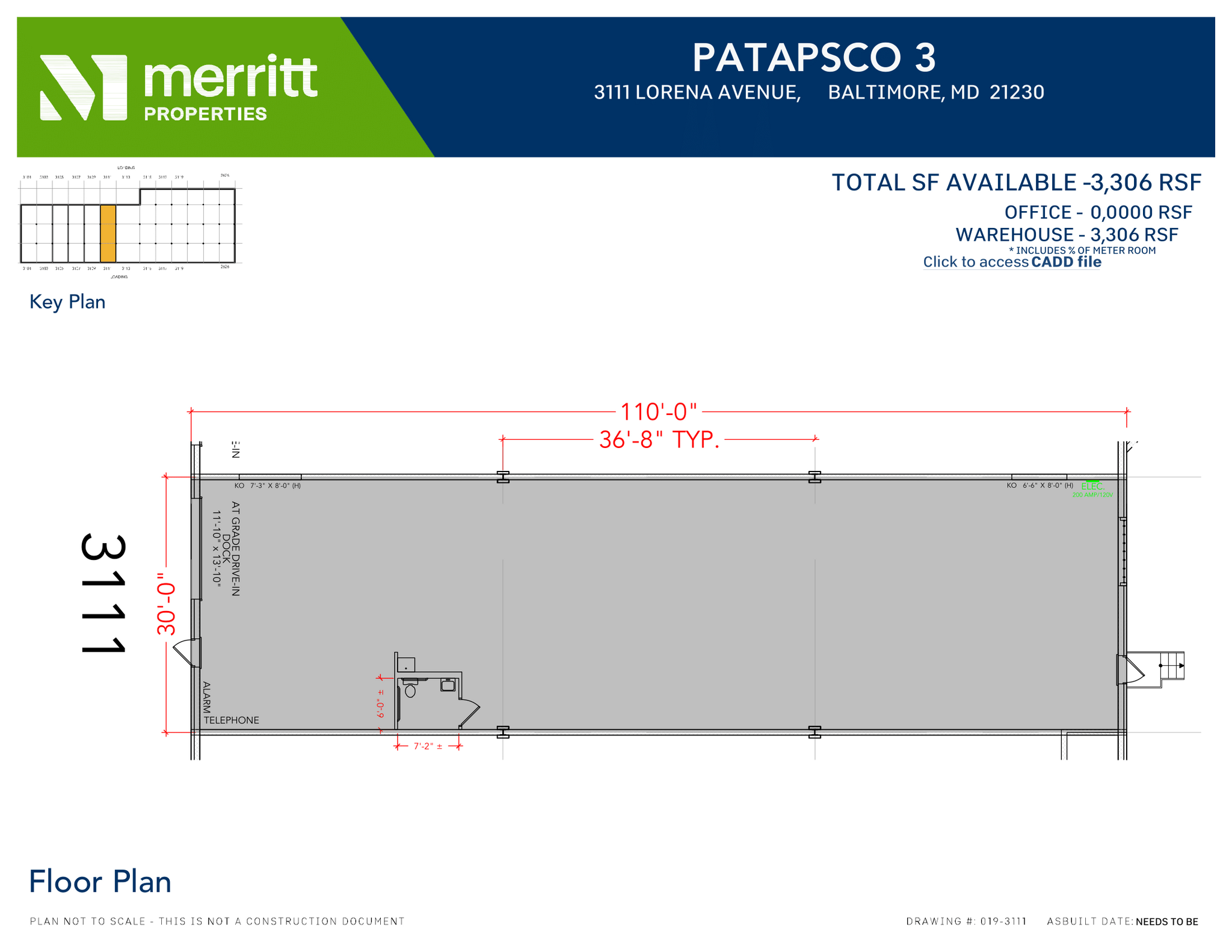 2652-2664 W Patapsco Ave, Baltimore, MD à louer Plan d’étage– Image 1 sur 1