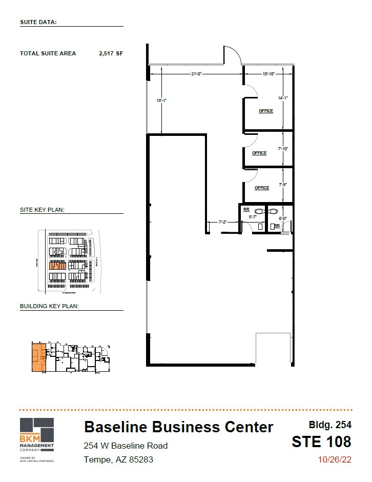 5024 S Ash Ave, Tempe, AZ à louer Plan d’étage– Image 1 sur 9
