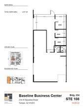 5024 S Ash Ave, Tempe, AZ à louer Plan d’étage– Image 1 sur 9
