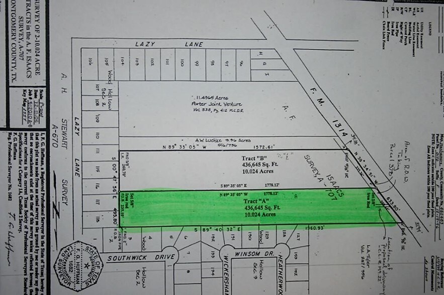 22275 FM 1314 Rd, Porter, TX à vendre - Plan cadastral – Image 2 sur 5