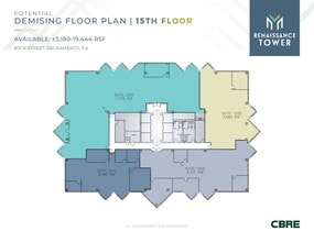 801 K St, Sacramento, CA à louer Plan d’étage– Image 2 sur 2