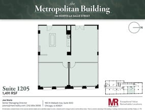 134 N LaSalle St, Chicago, IL à louer Plan d’étage– Image 1 sur 1