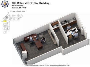 800 Wilcrest Dr, Houston, TX à louer Plan d’étage– Image 1 sur 1