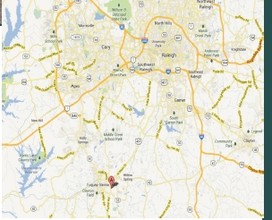 8009-8013 Purfoy Rd, Fuquay Varina, NC - VUE AÉRIENNE  vue de carte