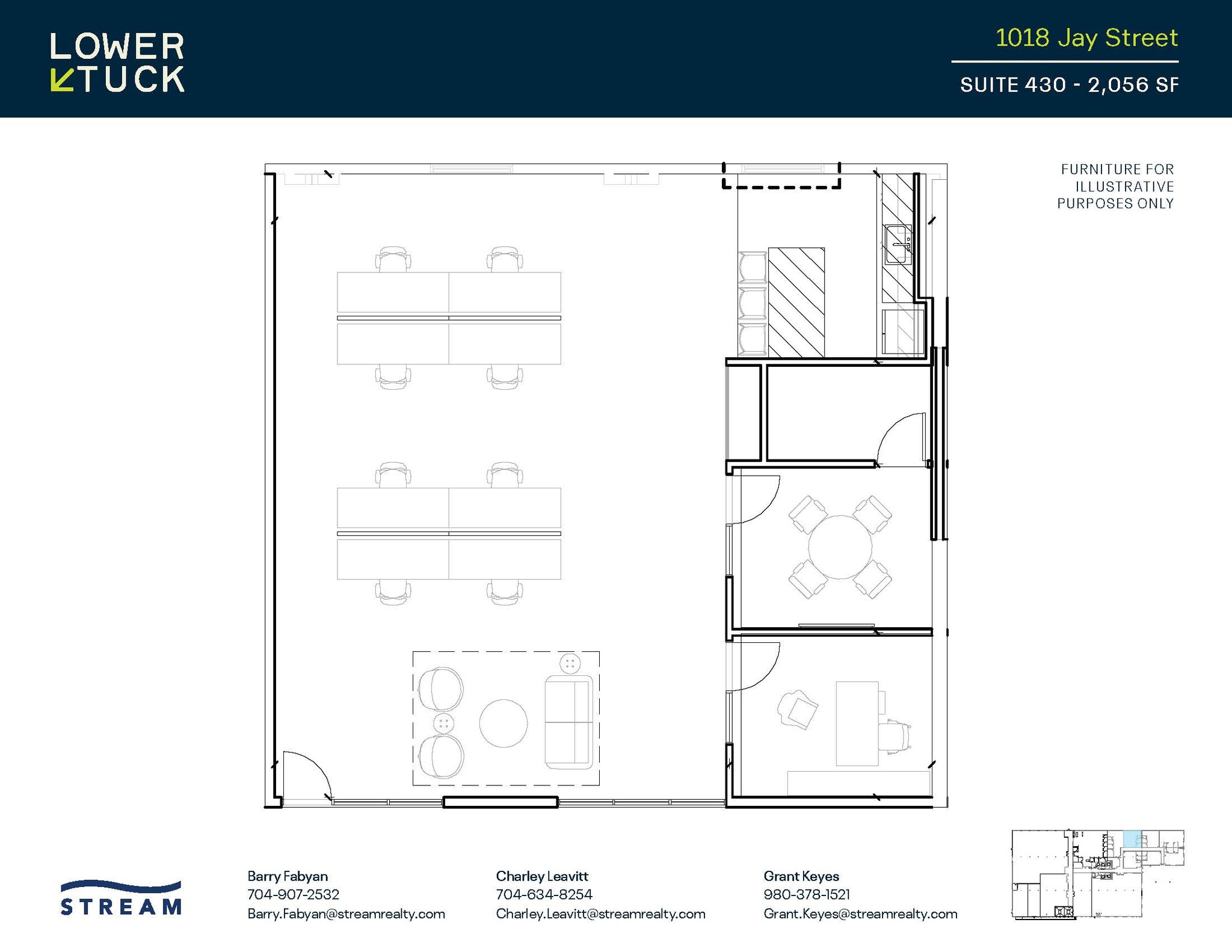 1018 Jay St, Charlotte, NC à louer Plan d’étage– Image 1 sur 1