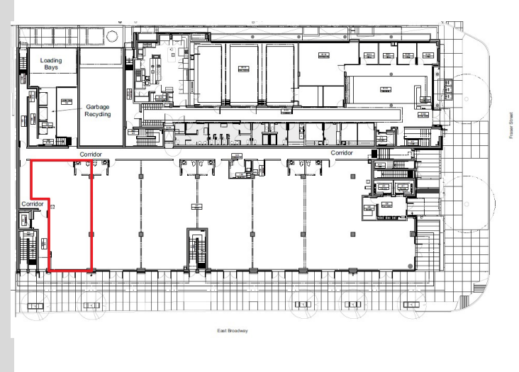 651-691 Broadway, Vancouver, BC à louer Plan d’étage– Image 1 sur 1