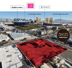 5825 Polaris Ave, Las Vegas, NV - Vue aérienne vue de carte