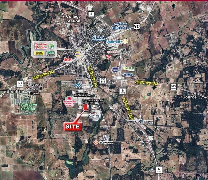 6607 Link Dr, Navasota, TX à vendre - Photo de l’immeuble – Image 2 sur 2