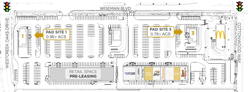 Wiseman Blvd & Cottonwood Way, San Antonio, TX à louer - Plan de site – Image 3 sur 4