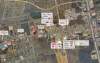 Garth Rd & W Archer Rd, Baytown, TX - Vue aérienne vue de carte