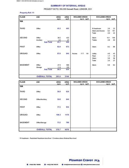 353-355 Goswell Rd, Londres à louer - Plan d’étage – Image 2 sur 14