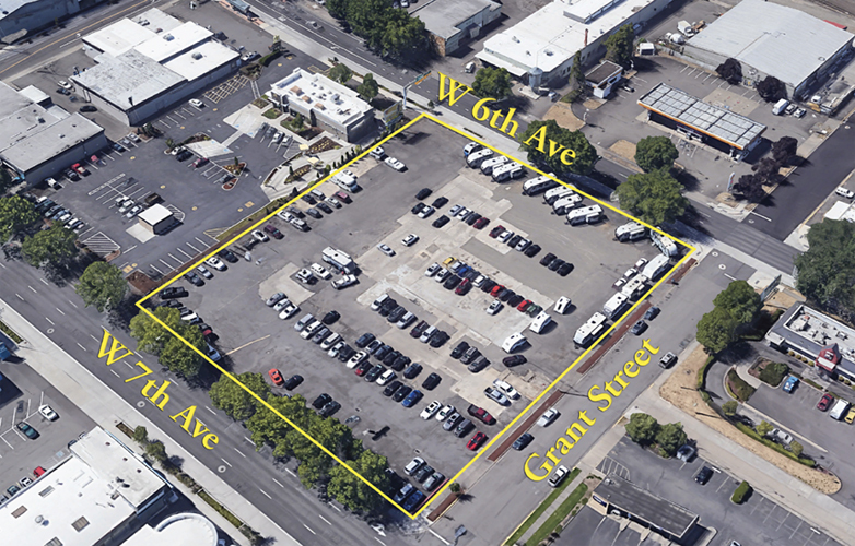 W 6th Ave & W 7th Ave at Grant Street, Eugene, OR à louer - Aérien – Image 1 sur 2