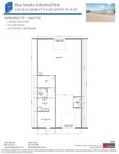 2402-2404 Blue Smoke Ct, Fort Worth, TX à louer Plan d’étage– Image 1 sur 1