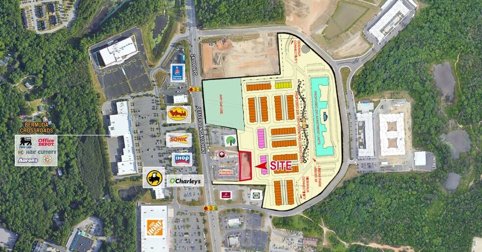 12141 Jefferson Davis Hwy, Chester, VA à vendre - Aérien – Image 2 sur 3