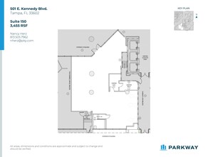 501 E Kennedy Blvd, Tampa, FL à louer Plan d’étage– Image 1 sur 20