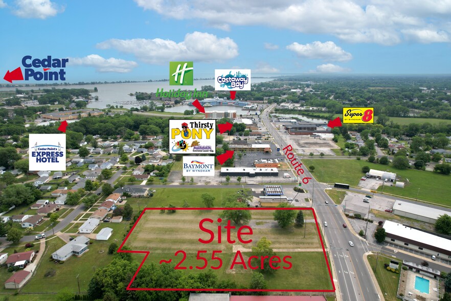 1625 Cleveland Rd, Sandusky, OH à vendre - Aérien – Image 1 sur 6