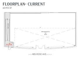 8451 Melrose Ave, West Hollywood, CA à louer Plan d’étage– Image 2 sur 6