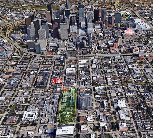 2607 Travis St, Houston, TX à louer - Aérien – Image 2 sur 5
