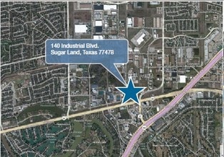 140 Industrial Blvd, Sugar Land, TX - VUE AÉRIENNE  vue de carte