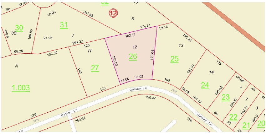 3320 Gatsby Ln, Montgomery, AL à vendre - Plan cadastral – Image 2 sur 2