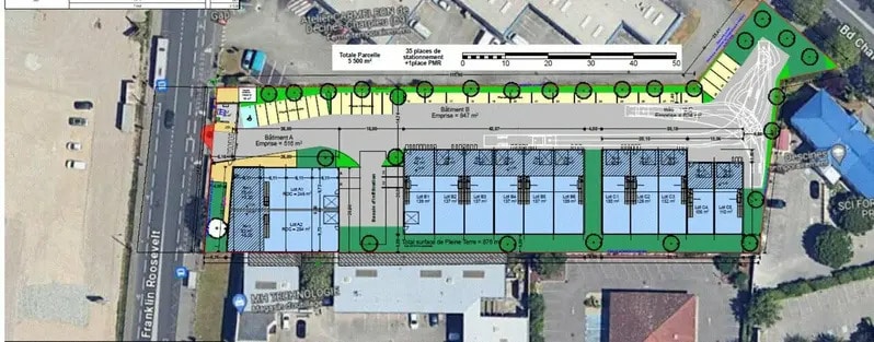 201 Avenue Franklin Roosevelt, Décines-Charpieu à louer - Plan de site – Image 3 sur 3