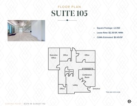 8349-8359 W Sunset Rd, Las Vegas, NV à louer Plan d’étage– Image 1 sur 1