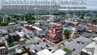 Plus de détails pour 42-48 S Spruce St, Nazareth, PA - Logement à vendre