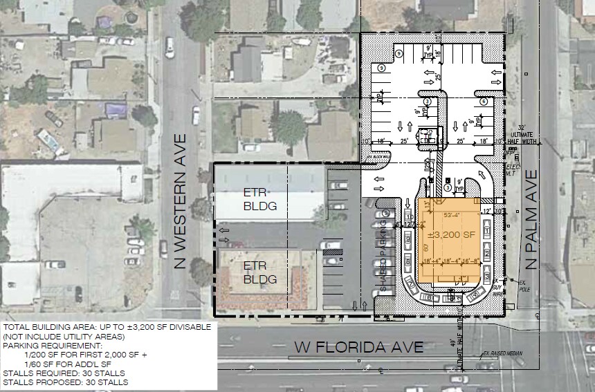 910 W Florida Ave, Hemet, CA à louer - Plan de site – Image 2 sur 3