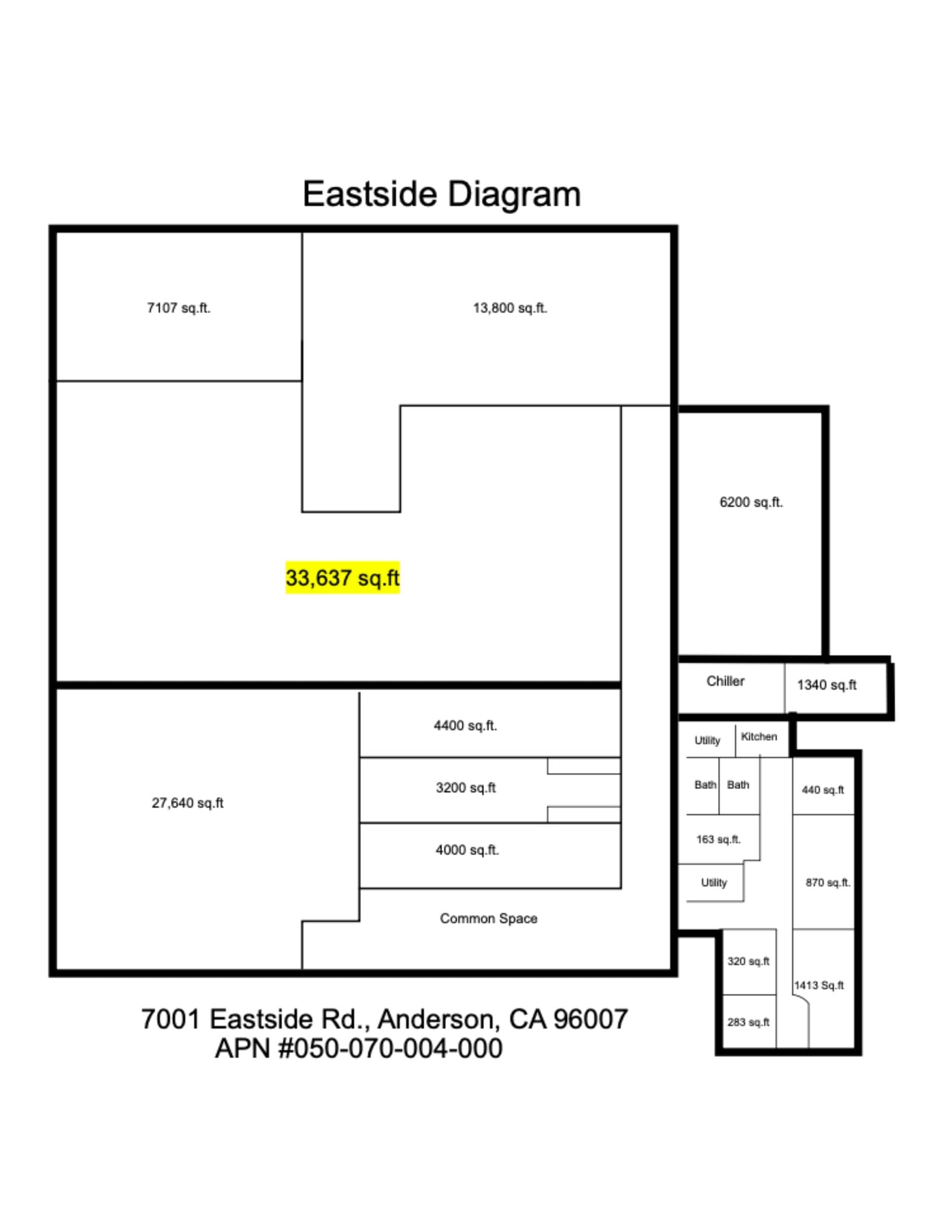 7001 Eastside Rd, Anderson, CA à louer Plan de site– Image 1 sur 5