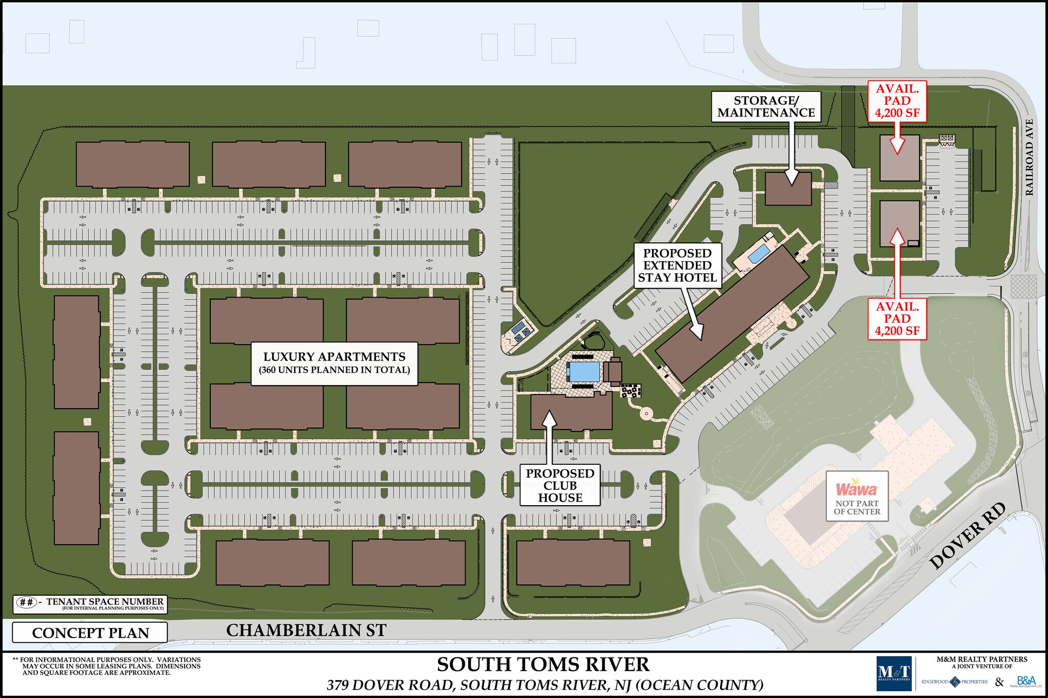 379 Dover Rd, Toms River, NJ à louer Plan de site– Image 1 sur 2