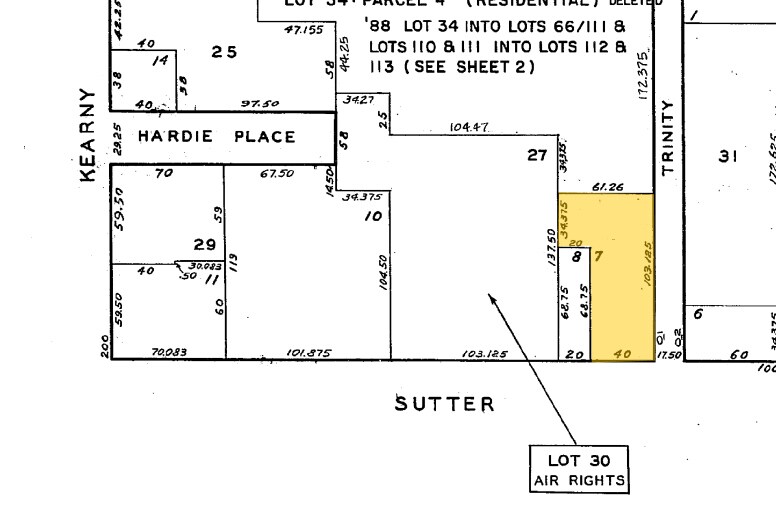 110 Sutter St, San Francisco, CA à louer - Plan cadastral – Image 2 sur 3