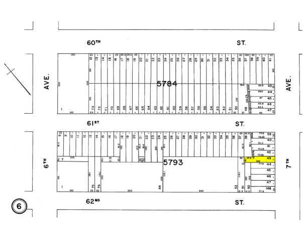 6112 7th Ave, Brooklyn, NY à louer - Plan cadastral – Image 3 sur 4