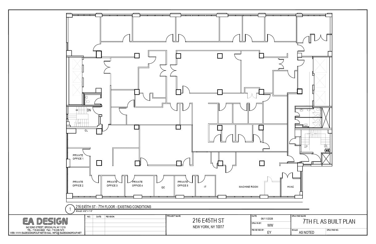 216 E 45th St, New York, NY à louer Plan d’étage– Image 1 sur 1