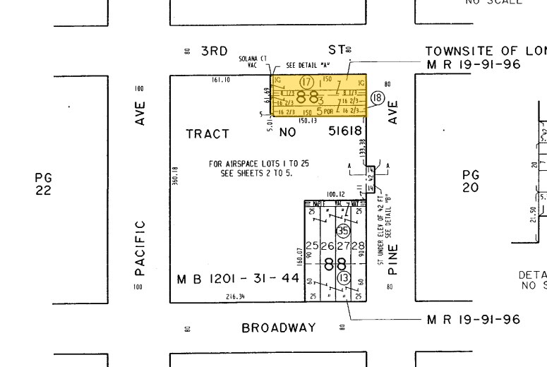 108 W 3rd St, Long Beach, CA à vendre - Plan cadastral – Image 3 sur 34