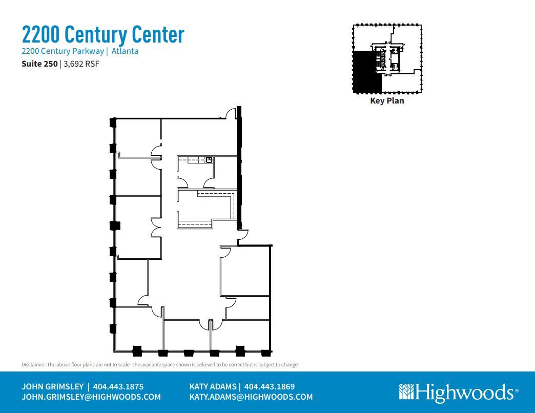 2200 Century Pky NE, Atlanta, GA à louer Plan d’étage– Image 1 sur 1