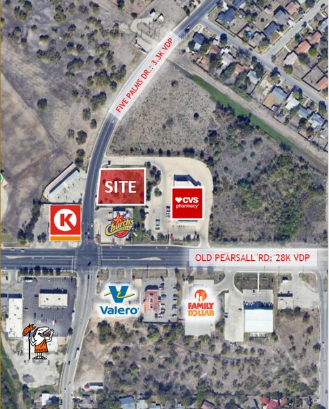 Five Palms Dr @ Old Pearsall Rd, San Antonio, TX à vendre - Photo de l’immeuble – Image 2 sur 6