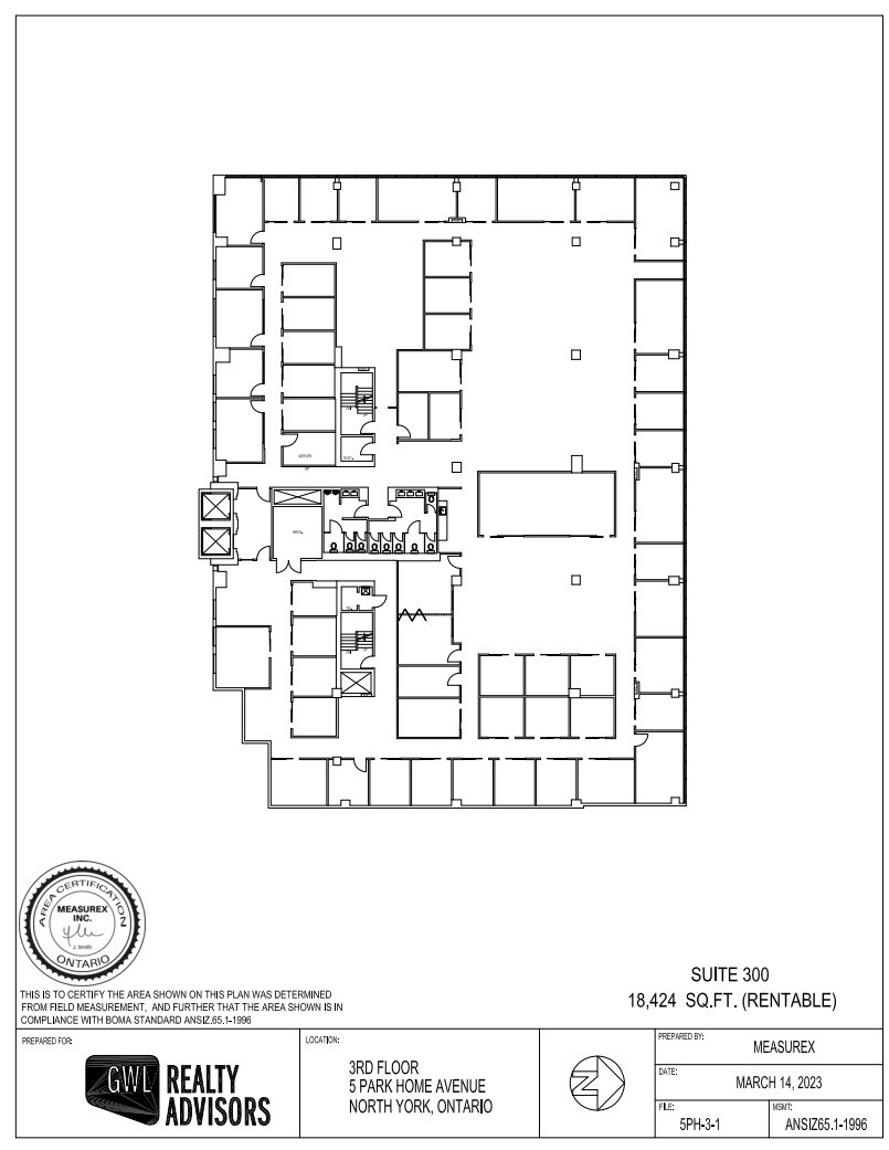 5 Park Home Ave, Toronto, ON à louer Plan d’étage– Image 1 sur 1